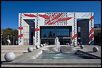 San Jose McEnery convention center with fountain in 2006. San Jose, California, USA ( color)