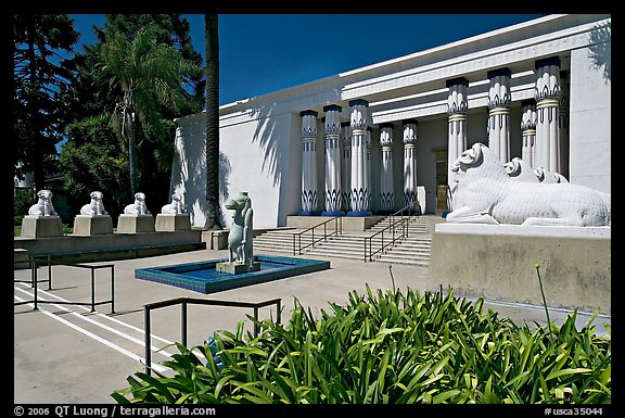 Egyptian Museum at Rosicrucian Park. San Jose, California, USA (color)