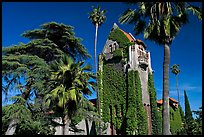 Tower Hall and trees, San Jose State University. San Jose, California, USA ( color)