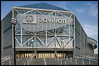 Facade of the HP Pavilion, late afternoon. San Jose, California, USA ( color)