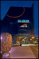 San Jose Repertory Theater at dusk. San Jose, California, USA (color)