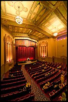 Stanford Theater in Art Deco style. Palo Alto,  California, USA (color)