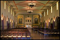 Chapel interior, Mission Santa Clara de Asis, Santa Clara University. Santa Clara,  California, USA