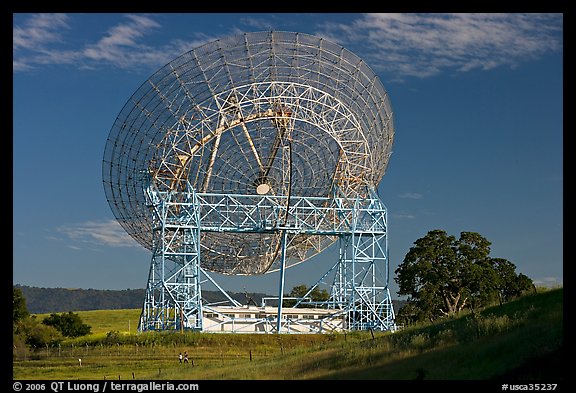 Astronomical Antenna known as The Dish. Stanford University, California, USA (color)