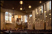 Main nave of the Cathedral of our Lady of the Angels. Los Angeles, California, USA ( color)