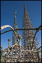Whimsical Watts Towers. Watts, Los Angeles, California, USA (color)