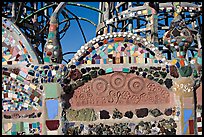 Detail of Watts Towers, built over the course of 33 years by Simon Rodia. Watts, Los Angeles, California, USA