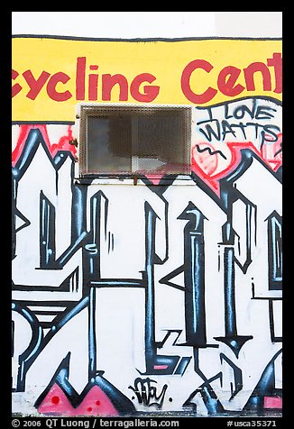 Mural, Watts. Watts, Los Angeles, California, USA