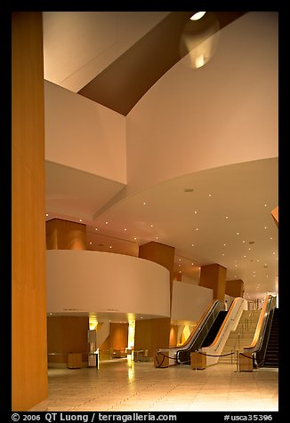 Walt Disney Concert Hall lobby. Los Angeles, California, USA (color)