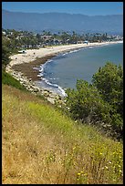 Hillside and West Beach. Santa Barbara, California, USA ( color)