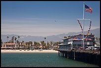 West Beach and Wharf. Santa Barbara, California, USA (color)