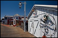 Historic wharf maintainance building. Santa Barbara, California, USA ( color)