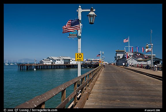 Stearns Wharf. Santa Barbara, California, USA