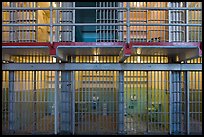 Prison cells, Alcatraz Penitentiary interior. San Francisco, California, USA