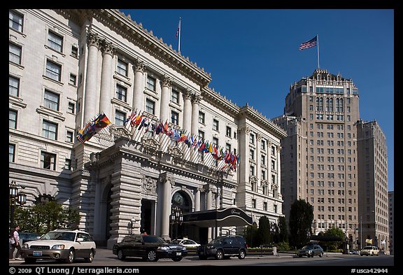 Luxury Hotels on Nob Hill. San Francisco, California, USA