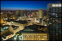 Cityscape at night. San Francisco, California, USA