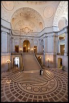 City Hall rotunda interior. San Francisco, California, USA ( color)