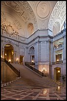 City Hall interior. San Francisco, California, USA ( color)