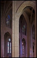Detail of gothic-style vaulted arches, Grace Cathedral. San Francisco, California, USA