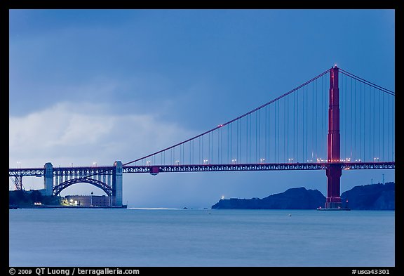Storm over the Golden Gate Bridge. San Francisco, California, USA