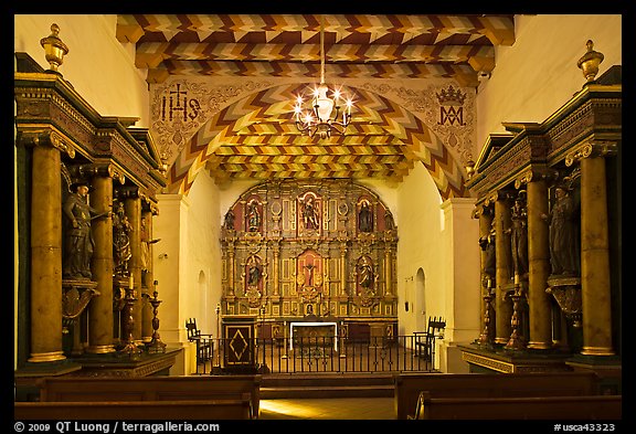 Chapel of Mission San Francisco de Asis. San Francisco, California, USA (color)