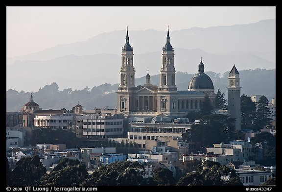 St Ignatius Church, University of San Francisco. San Francisco, California, USA (color)