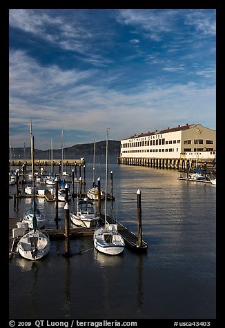 Marina and Fort Mason center. San Francisco, California, USA (color)