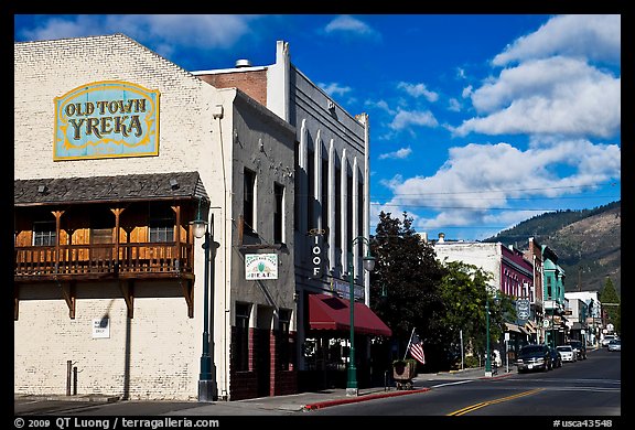 Old Town, Yreka. California, USA (color)