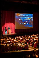 Dayton Duncan and Ken Burns present new  film, Cowell Theater, Fort Mason Center. San Francisco, California, USA (color)