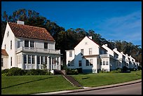 Former military residences, the Presidio. San Francisco, California, USA (color)