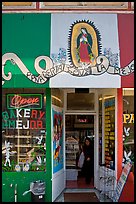Bakery with colors of the Mexican flag, Mission District. San Francisco, California, USA ( color)