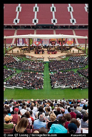 Class of 2009 commencement. Stanford University, California, USA (color)