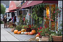 Sidewalk in the fall. Half Moon Bay, California, USA ( color)