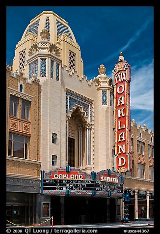 Moorish style Oakland Fox Theater. Oakland, California, USA (color)