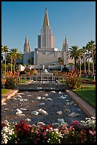 Oakland Mormon temple and grounds. Oakland, California, USA
