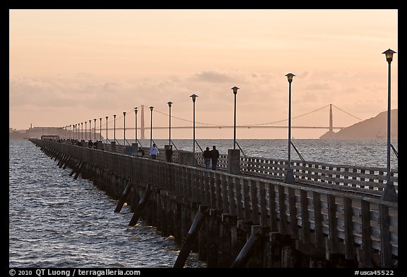 Stroll on Berkeley Pier. Berkeley, California, USA