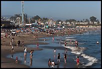 Beach on summer day. Santa Cruz, California, USA ( color)