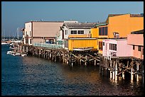 Pier, Monterey Harbor. Monterey, California, USA (color)