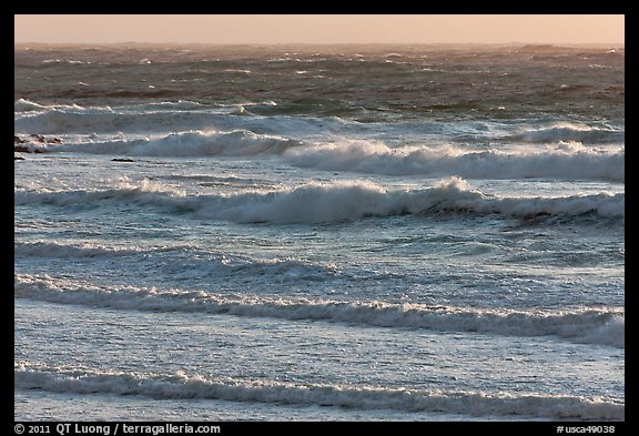 Ocean waves. Carmel-by-the-Sea, California, USA (color)