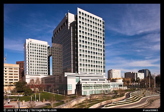 Adobe headquarters building. San Jose, California, USA (color)