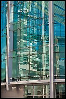 Rotunda glass and reflections, San Jose City Hall. San Jose, California, USA ( color)