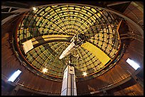 Antique refracting 36 inch telescope. San Jose, California, USA ( color)