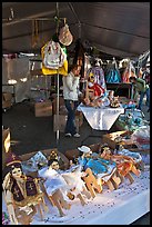 Mexican dolls, San Jose Flee Market. San Jose, California, USA (color)