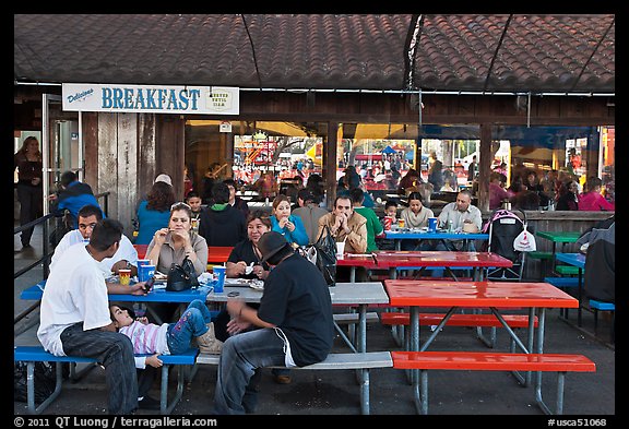 Eatery, San Jose Flee Market. San Jose, California, USA