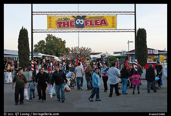 Entrance, San Jose Flee Market. San Jose, California, USA