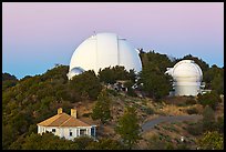 Lick observatory domes. San Jose, California, USA