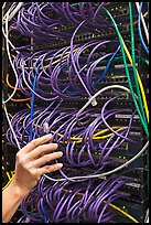 Data center equipment. Menlo Park,  California, USA (color)