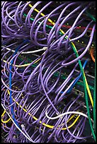 Computer cords. Menlo Park,  California, USA