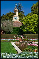 Sunken garden and garden shop, Filoli estate. Woodside,  California, USA ( color)