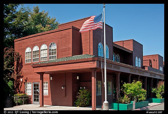 Post Office. Woodside,  California, USA (color)